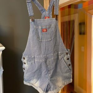 Dickies Overalls - Railroad stripes retro romper/overalls